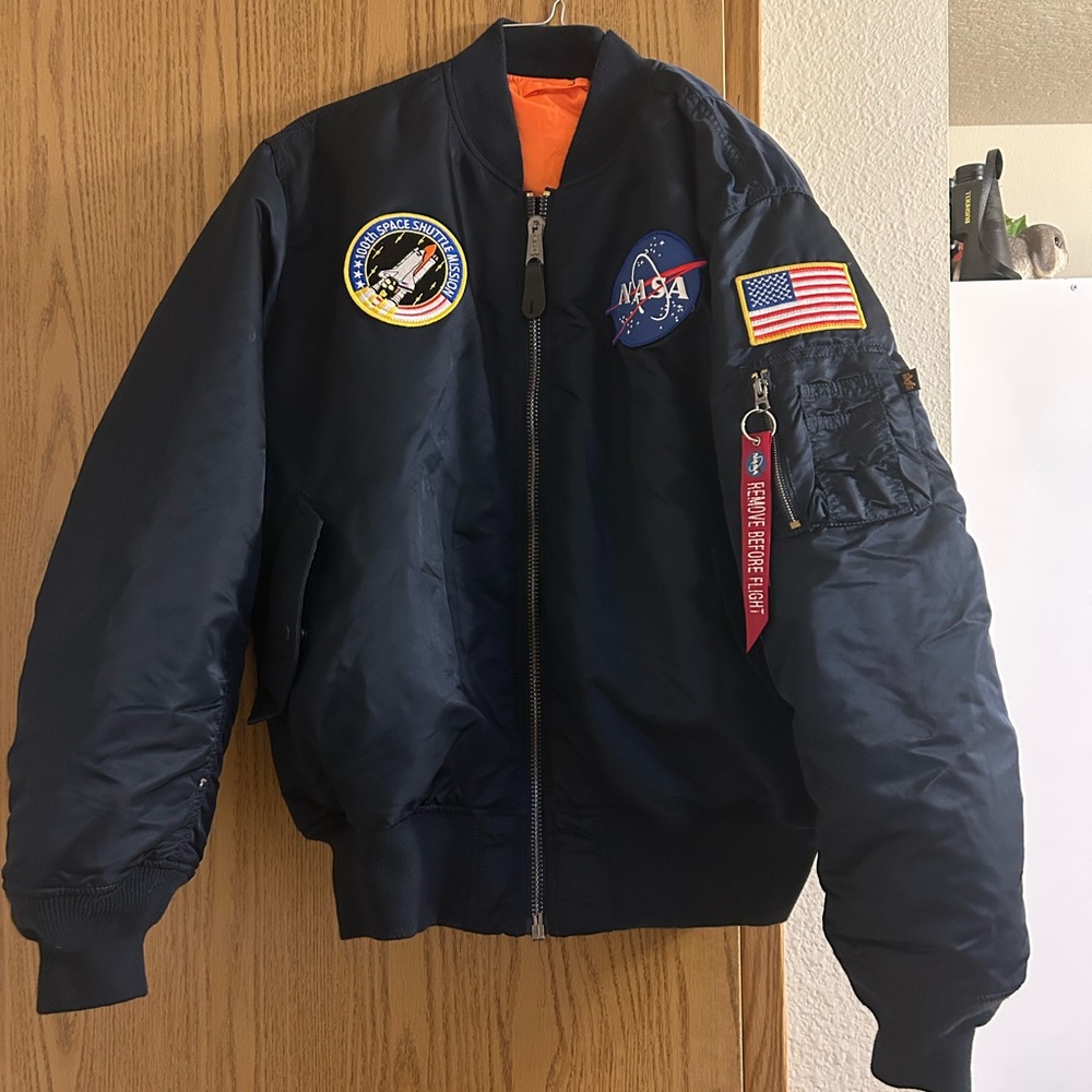 Alpha Industries NASA Bomber Jacket - Navy